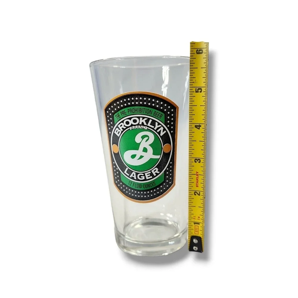 BROOKLYN LAGER The Pre-Prohibition Beer Pint Glass 16 oz.‎ Carlsberg Beer Co.